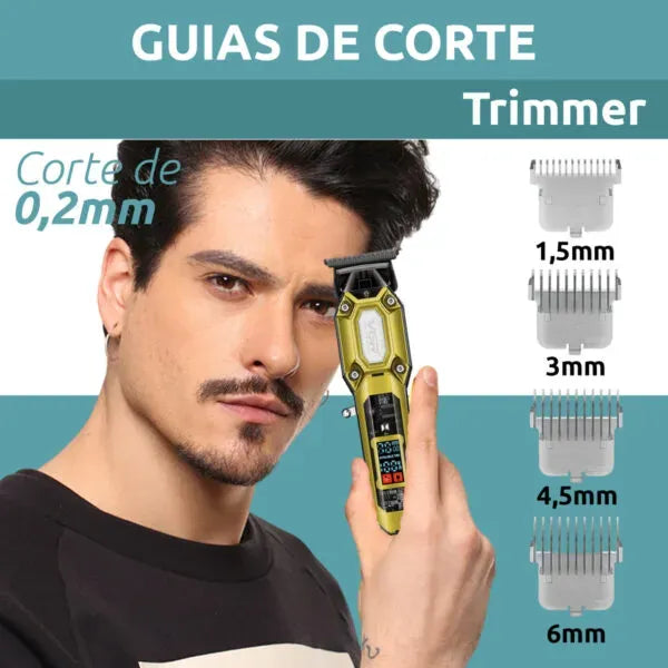 Combo Profesional De Máquina + Patillera VGR V-600B & V-900B