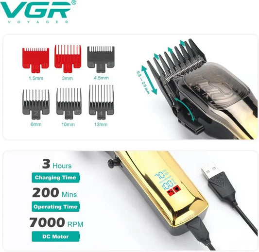 Máquina De Cortar Cabello Profesional VGR V-654