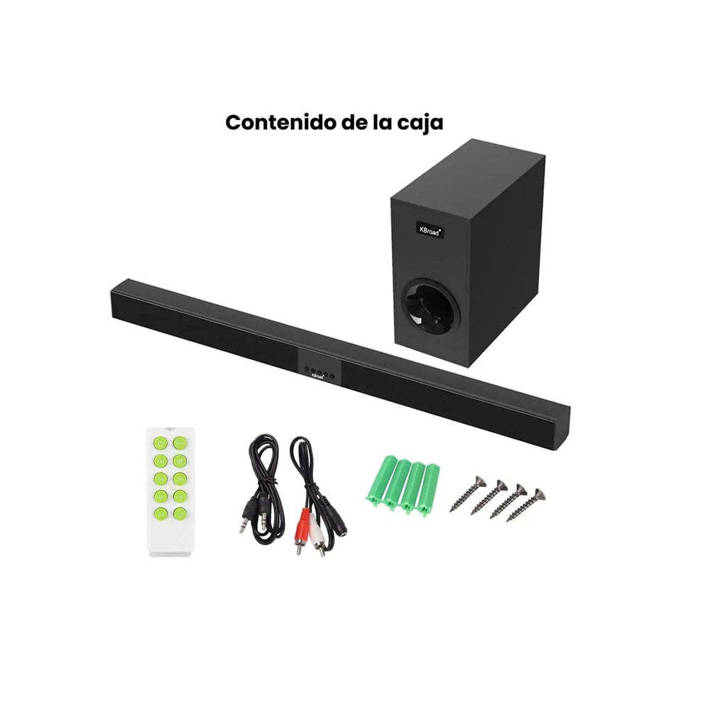 Teatro En Casa Barra De Sonido Con Subwoofer KBroad Para Tv Home Theater