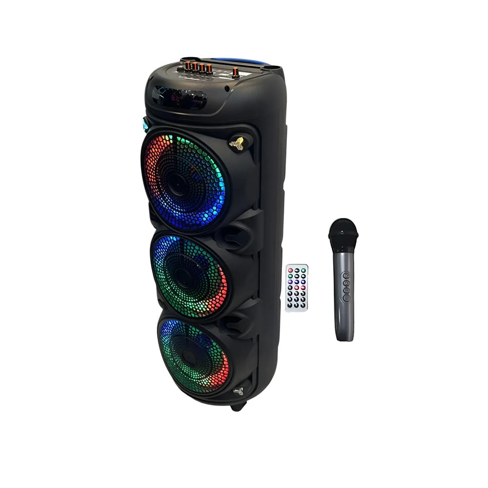 Torre De Sonido Gedi-G GD-8838 Triple Parlante 8 Pulgadas 6000W P.M.P.O