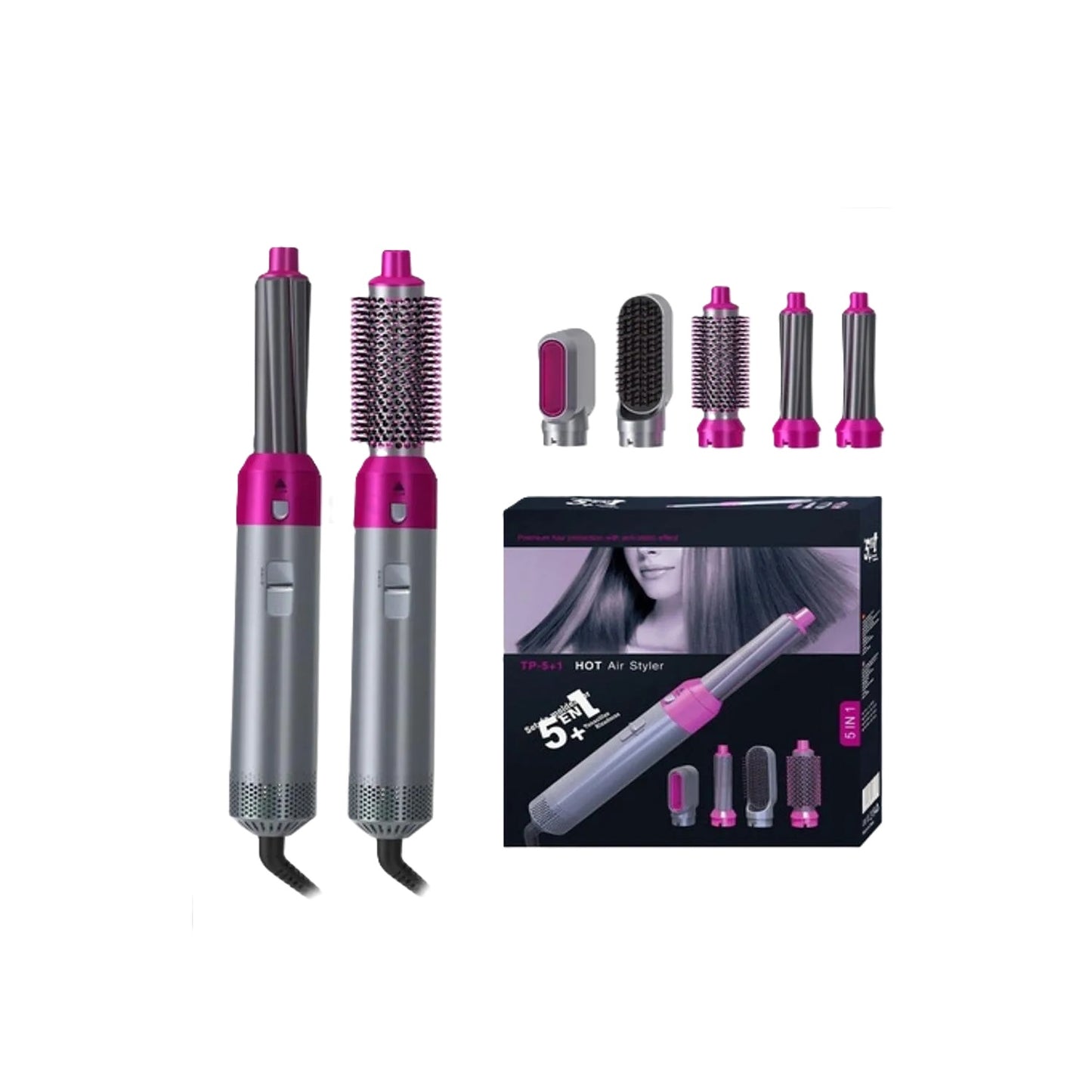 Cepillo Secador 5 En 1 Hot Air Styler