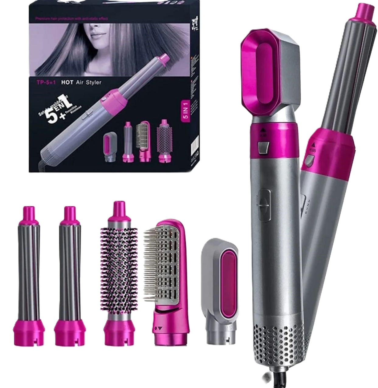 Cepillo Secador 5 En 1 Hot Air Styler