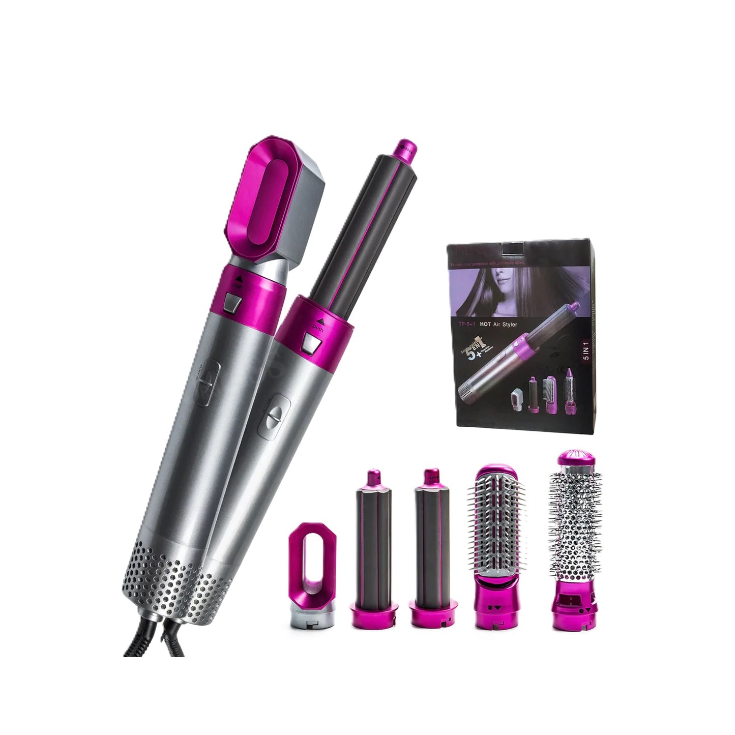 Cepillo Secador 5 En 1 Hot Air Styler