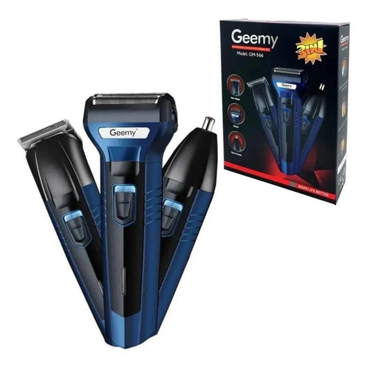 Afeitadora Depiladora Corporal Portátil Inalámbrica Geemy 3 En 1 Azul