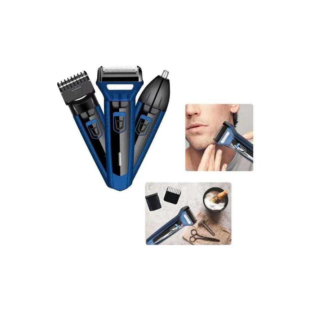 Afeitadora Depiladora Corporal Portátil Inalámbrica Geemy 3 En 1 Azul