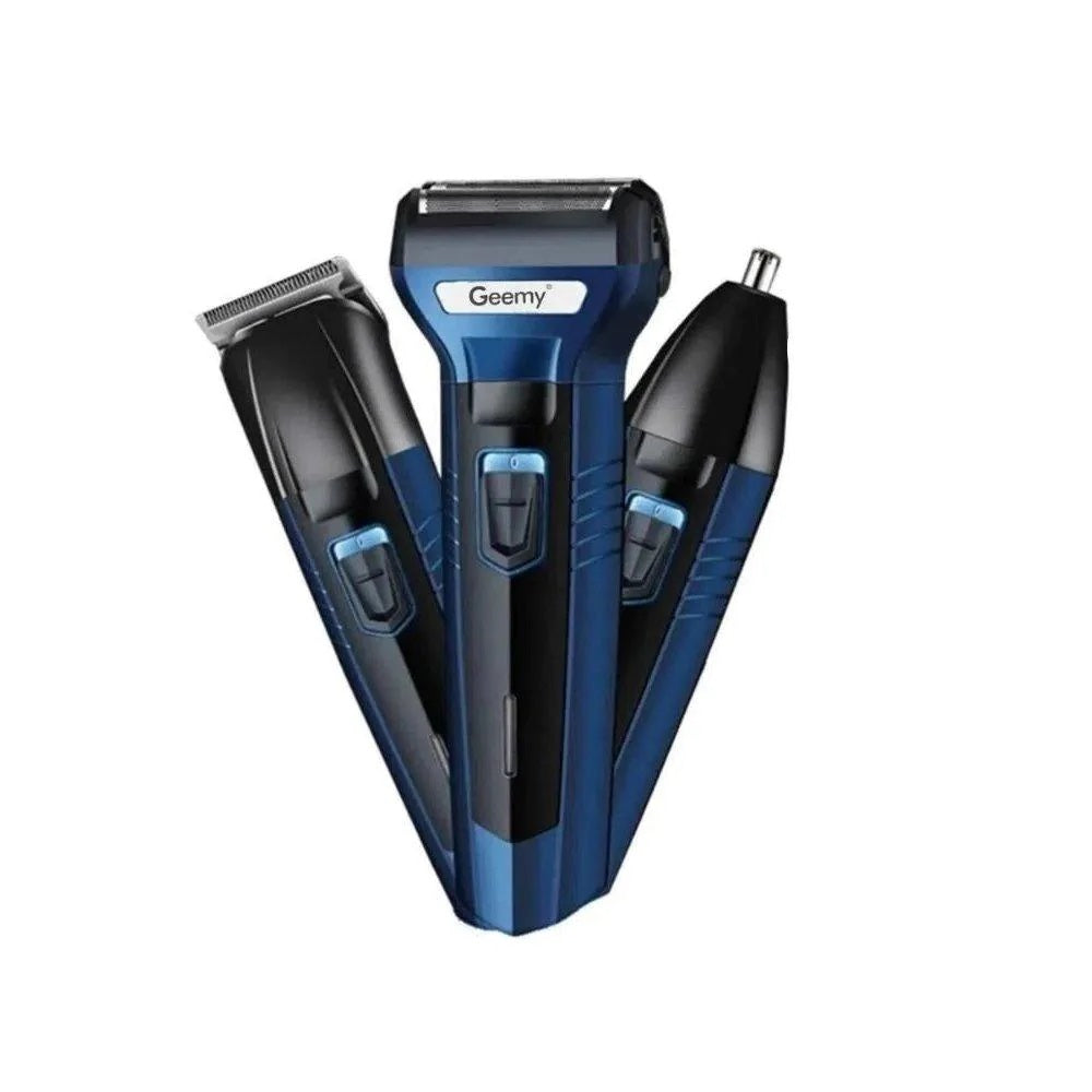 Afeitadora Depiladora Corporal Portátil Inalámbrica Geemy 3 En 1 Azul