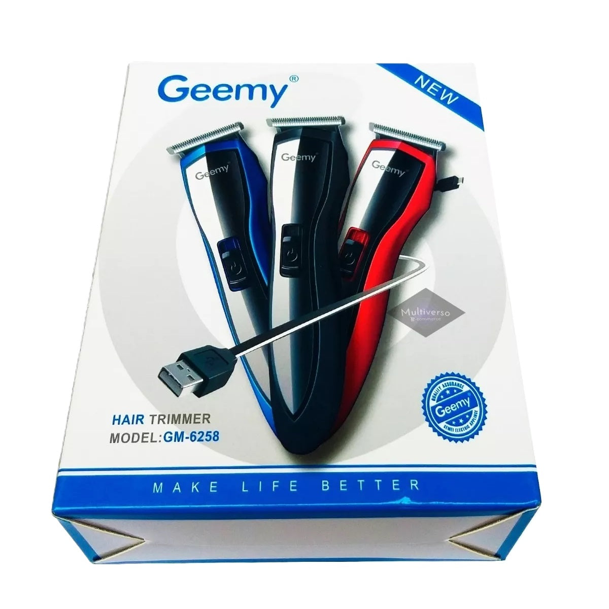 Maquina Patillera Gemei GM 6226 3 En 1