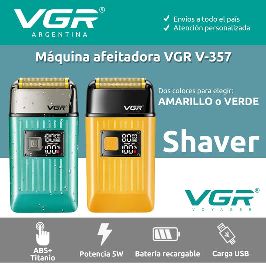 Afeitadora Eléctrica VGR V-357 Patillera 2en1 Impermeable