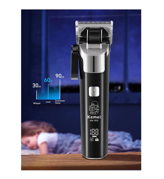 Maquina Recortadora De Cabello Original Kemei-1833 Digital