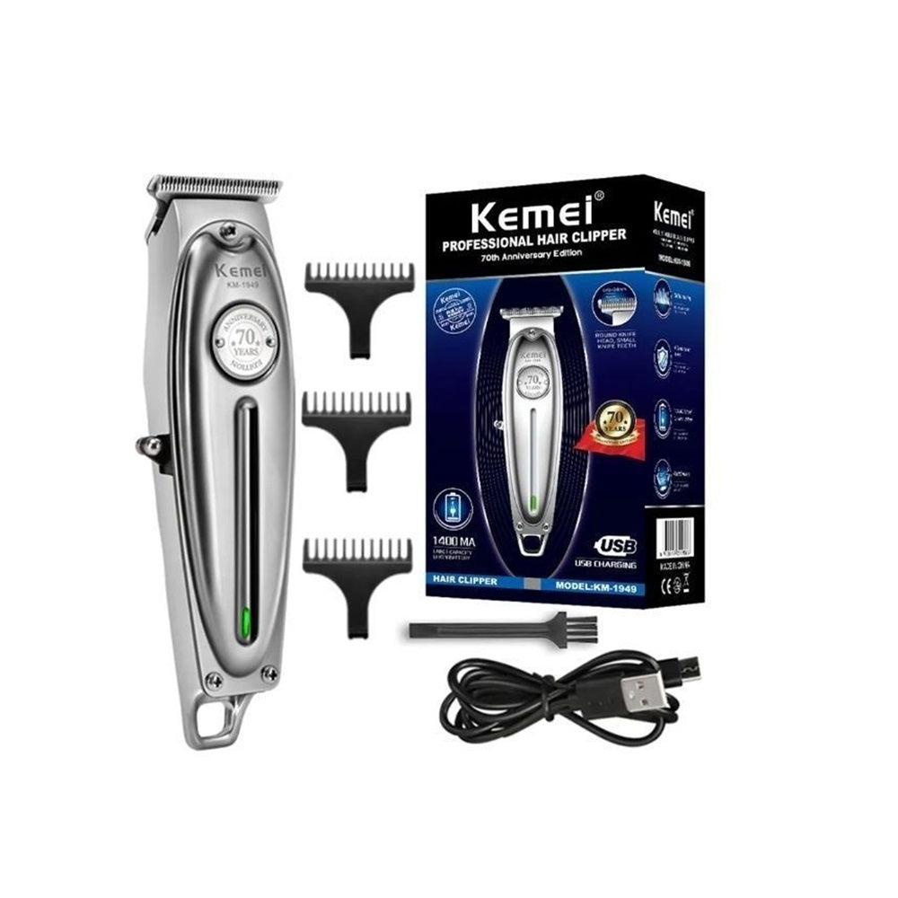 Recortadora De Pelo Profesional Full Metal Kemei 1949