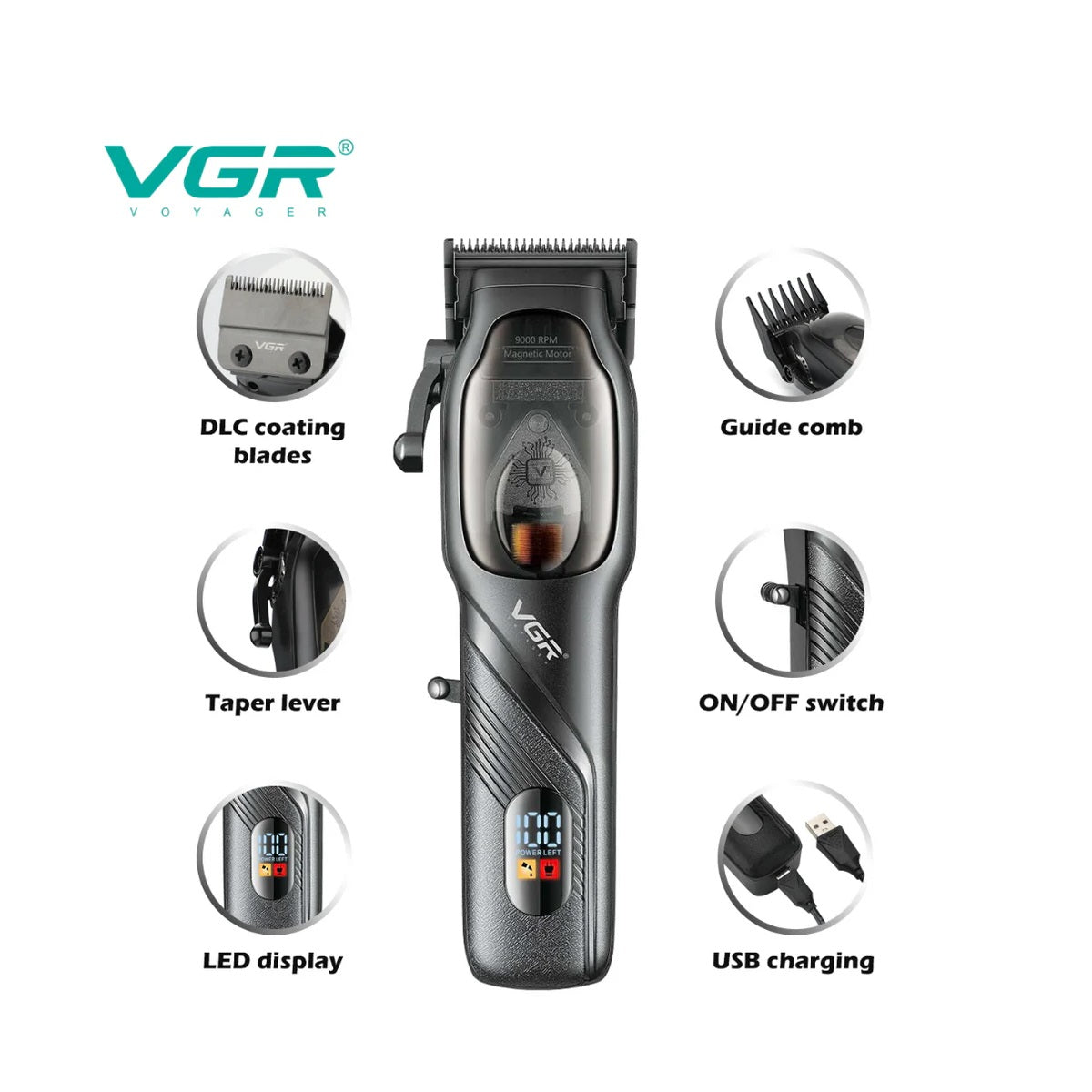 Maquina De Corte Inalambrica VGR V-269 Motor Magnetico