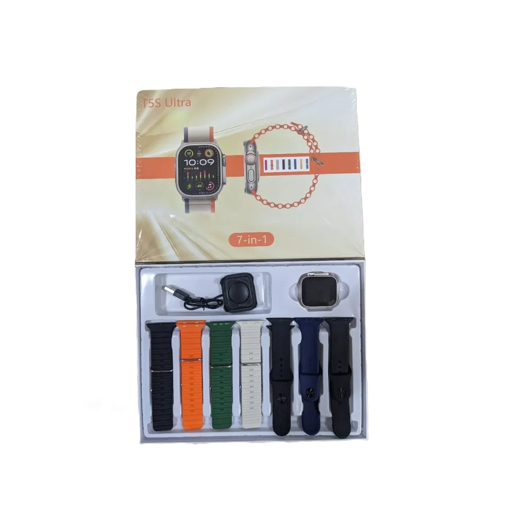 Combo Smartwatch Reloj Inteligente Con Audifonos Inalambricos T5S