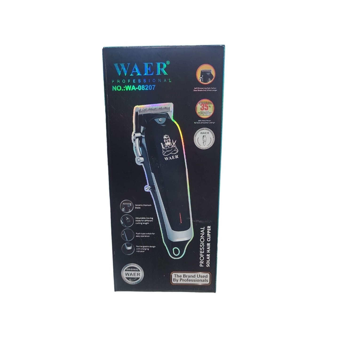 Maquina Recortadora De Cabello WAER WA-08207 Inalambrica
