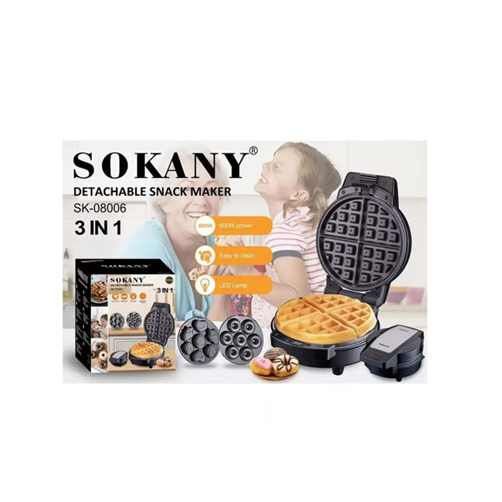 Waflera 3 En 1 Donas Y Cupcakes Sokany 08006