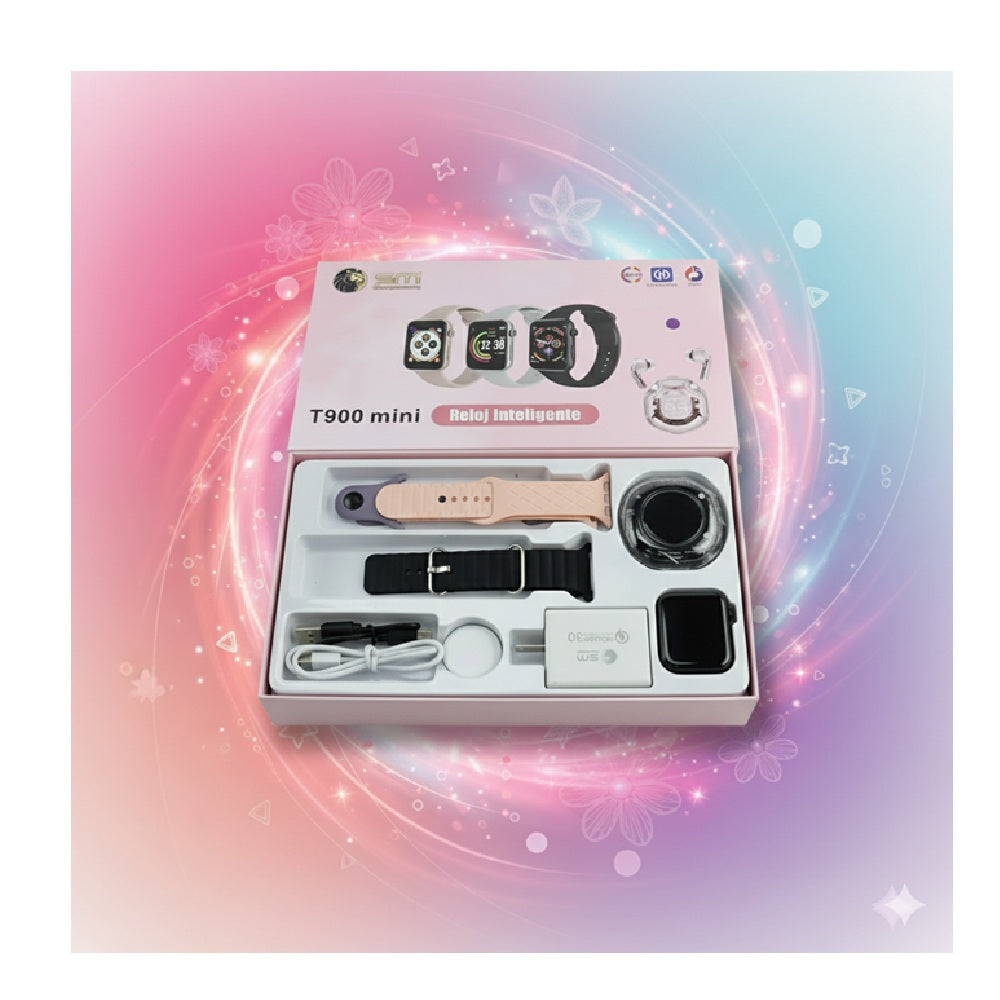 Reloj Inteligente Mini Con Audifonos Inalambricos