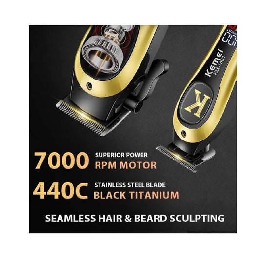Combo Kemei Maquinas Para Peluquerias KM-1800