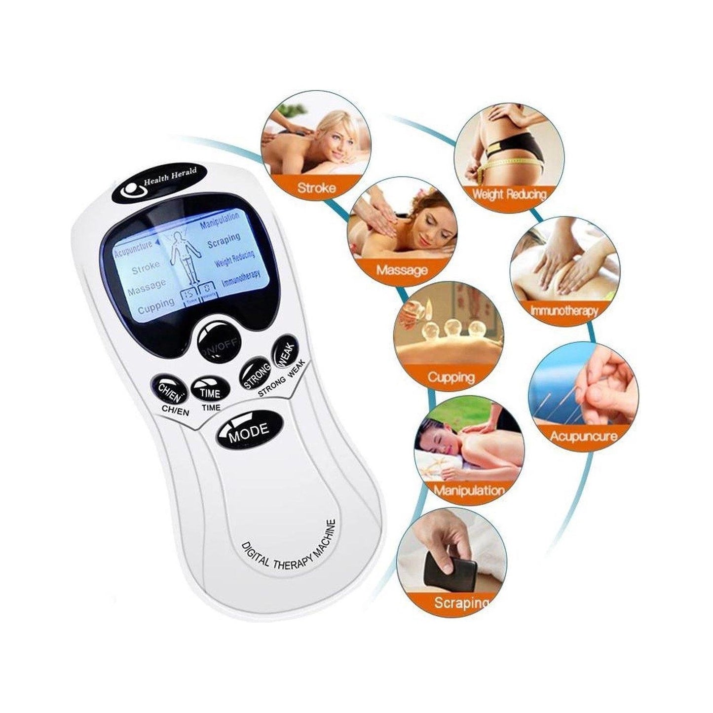 Electroestimulación Con 8 Electrodos Gimnasia Pasiva