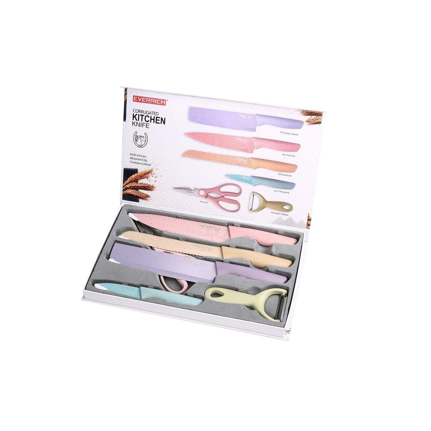 Juego De Cuchillos Set De Cocina Kitchen Knife x 6 Unidades