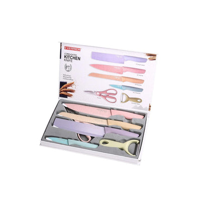Juego De Cuchillos Set De Cocina Kitchen Knife x 6 Unidades