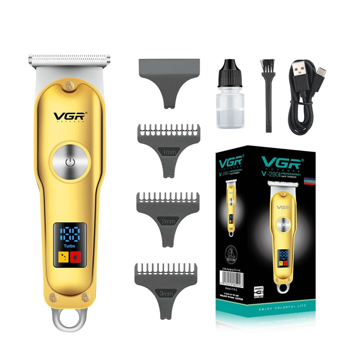 Set De Peluqueria Maquina VGR + Patillera VGR + Shaver VGR