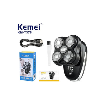 Afeitadora De Cabeza y Barba Profesional Kemei KM-T378