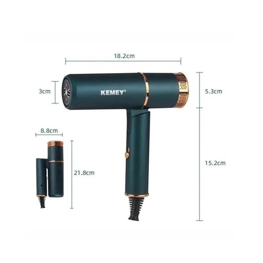 Secador De Cabello KEMEY KM-9825 Potencia Ultra