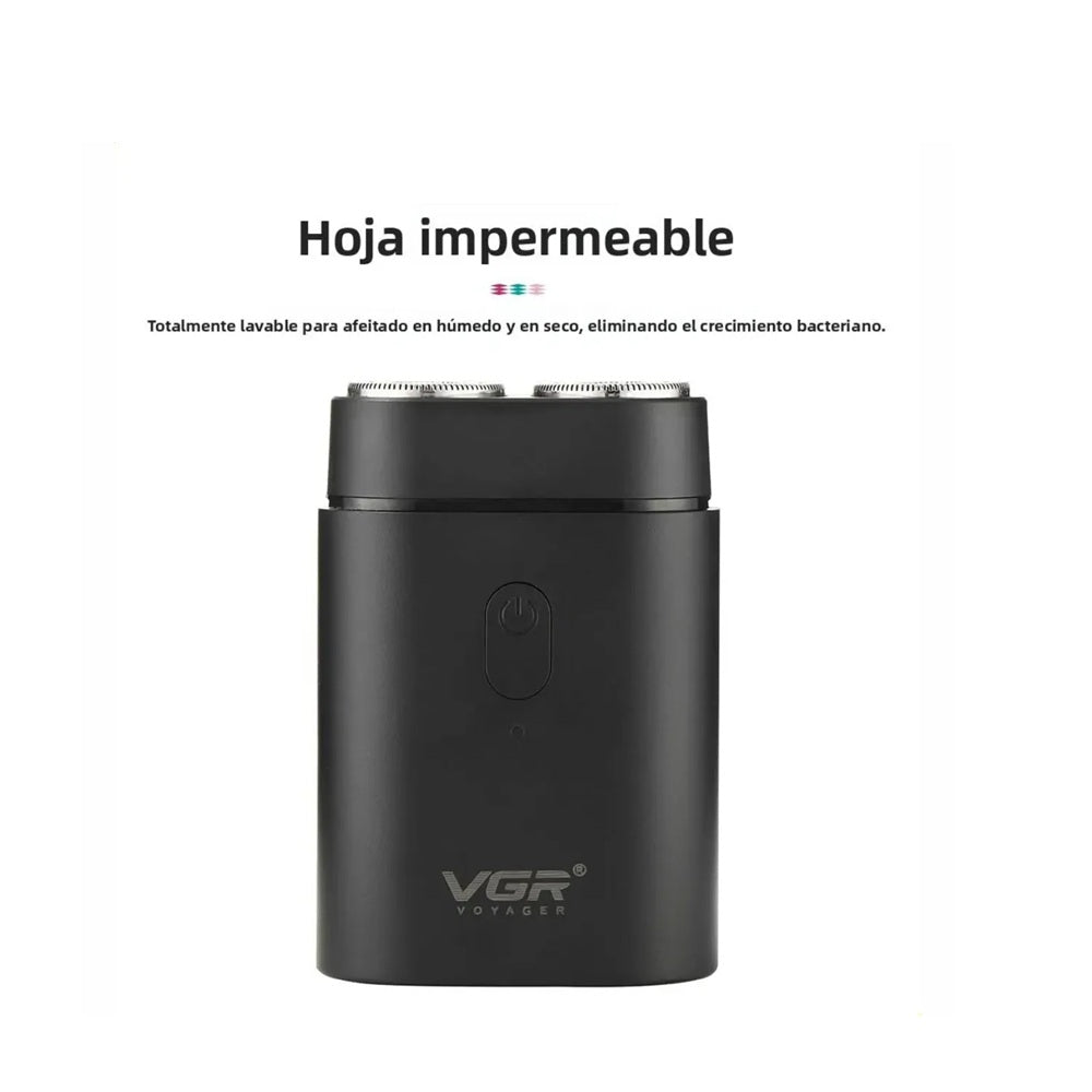Afeitadora Eléctrica Portátil VGR V-341 Recargable USB Tipo C
