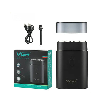 Afeitadora Eléctrica Portátil VGR V-341 Recargable USB Tipo C