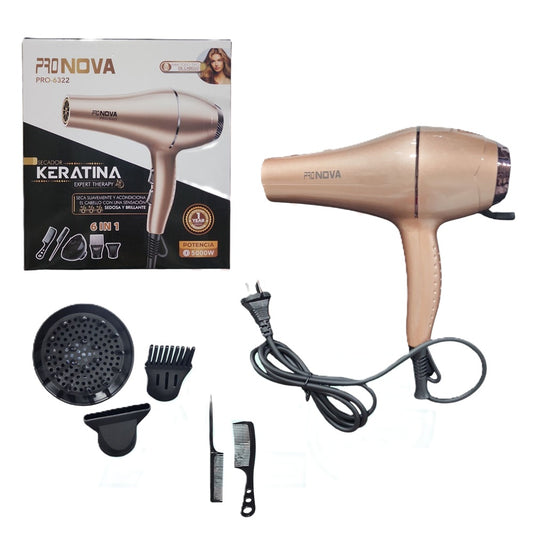 Secador De Cabello Profesional PRONOVA PRO-6322 6 En 1