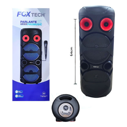 Parlante Bluetooth Fox Tech Fx-307bt Promusic Doble
