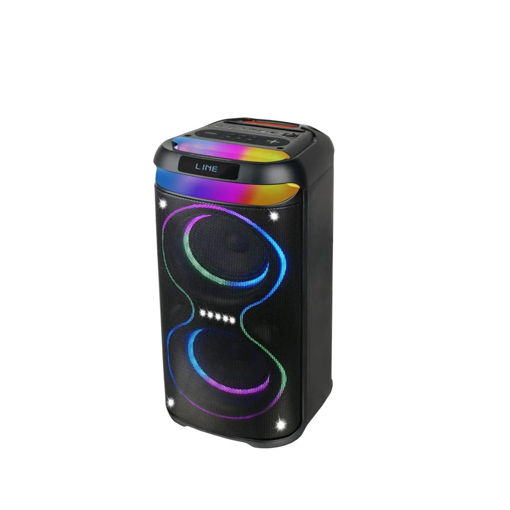 Parlante Bluetooth Gedi-G Gd-2636 Doble 6.5 Pulgadas Con Micrófono Y Control
