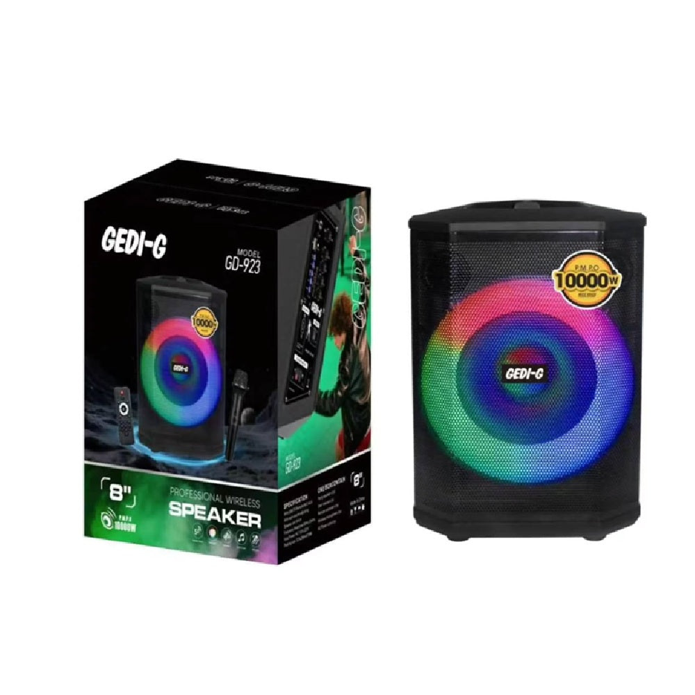 Parlante Bluetooth Gedi-G Gd-923 8 Pulgadas 10000w Pmpo