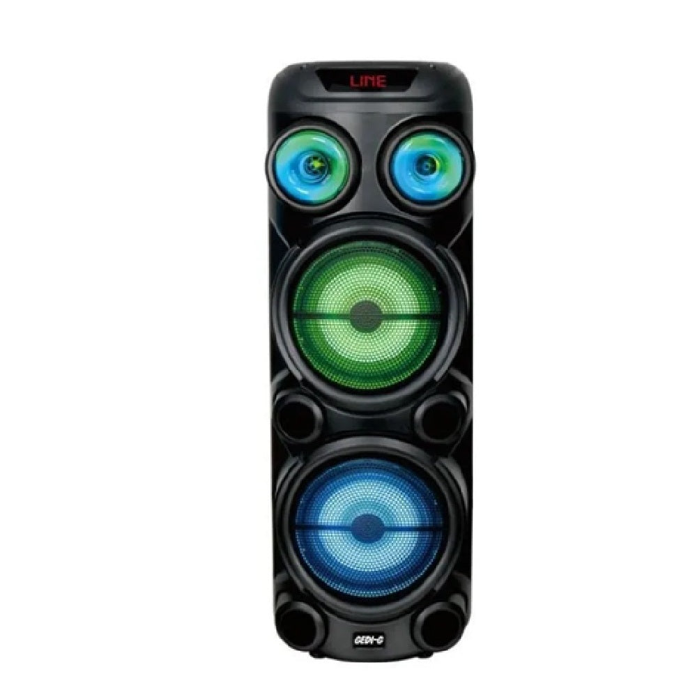 Parlante Bluetooth Gedi-G Gd-2880 Doble 8 Pulgadas Con Micrófono TWS