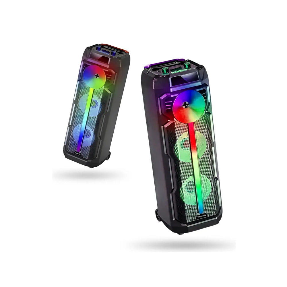 Torre De Sonido Bluetooth Portátil Con Ruedas 85.5cm Luces LED RGB