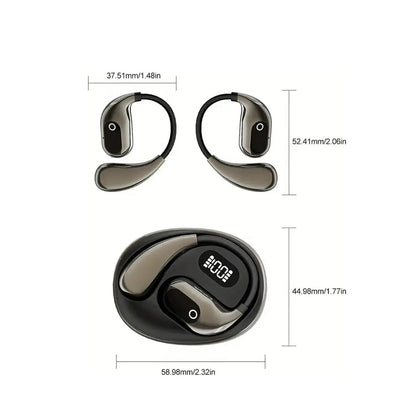 Audífonos Inalámbricos Open-Ear Deportivos Bluetooth Con Pantalla Digital LED