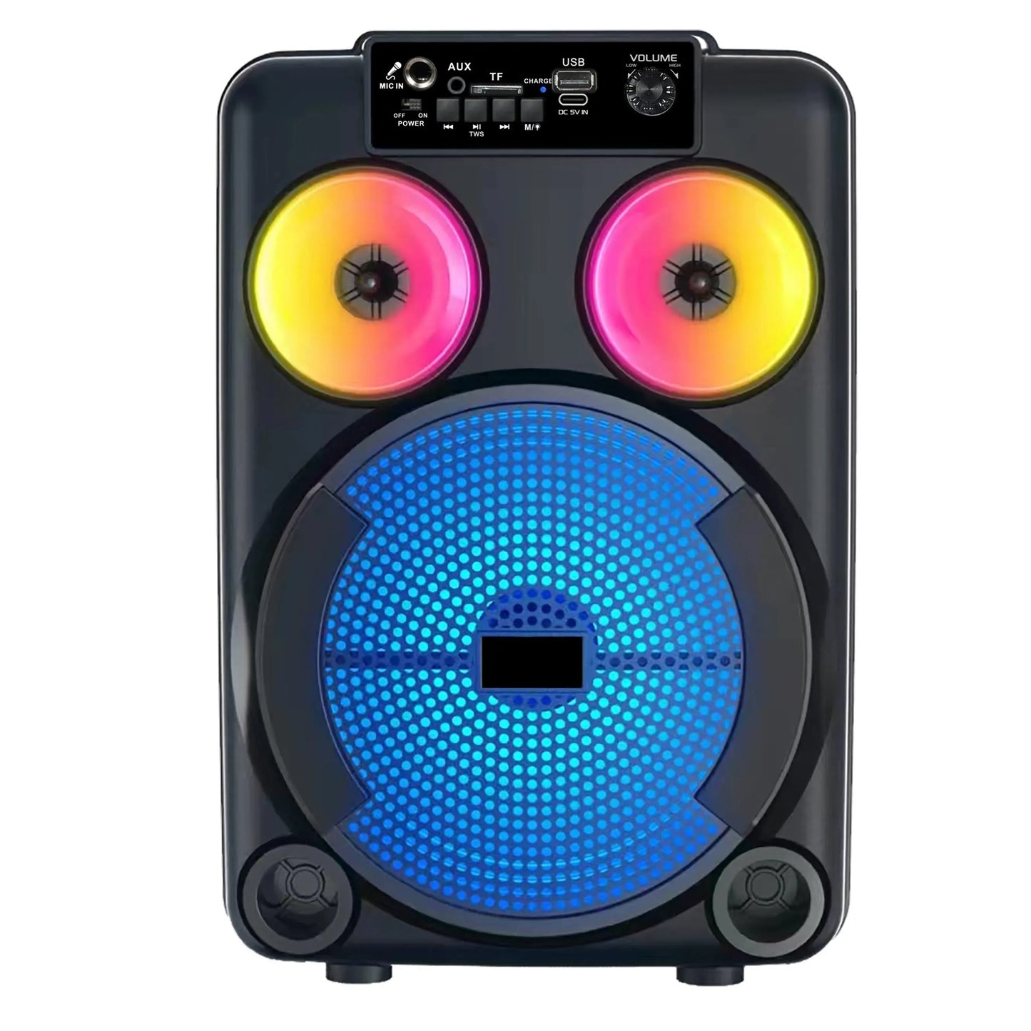Parlante Cabina Bluetooth Portátil Gedi-G GD-892 Con Luces RGB Y Micrófono