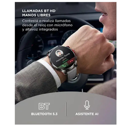 Smartwatch Reloj Inteligente HX1 Pantalla Circular Deportivo
