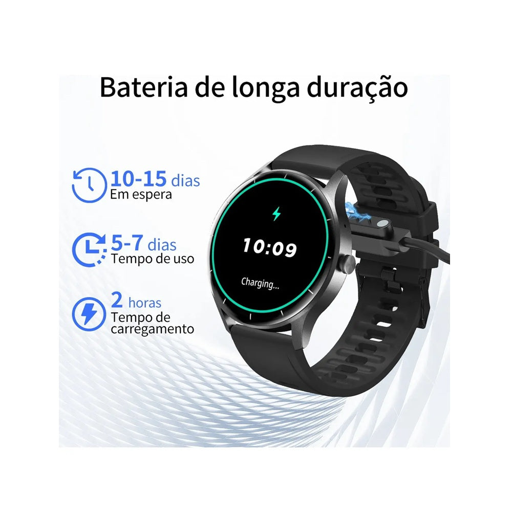 Smartwatch Reloj Inteligente Circular Con Función De Llamadas Bluetooth