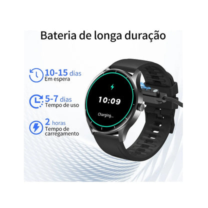 Smartwatch Reloj Inteligente Circular Con Función De Llamadas Bluetooth