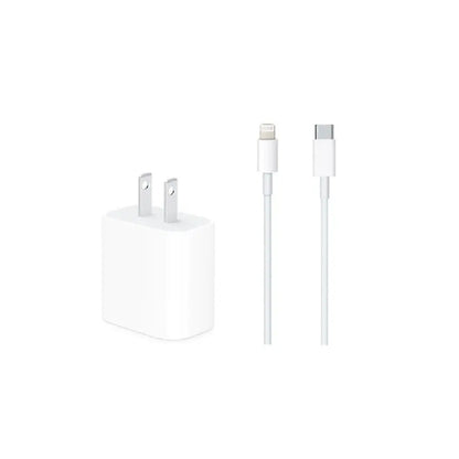 Kit Cargador De Pared Carga Rápida Con Cable Tipo C A Lightning