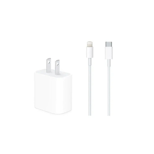 Kit Cargador De Pared Carga Rápida Con Cable Tipo C A Lightning