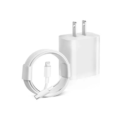 Kit Cargador De Pared Carga Rápida Con Cable Tipo C A Lightning