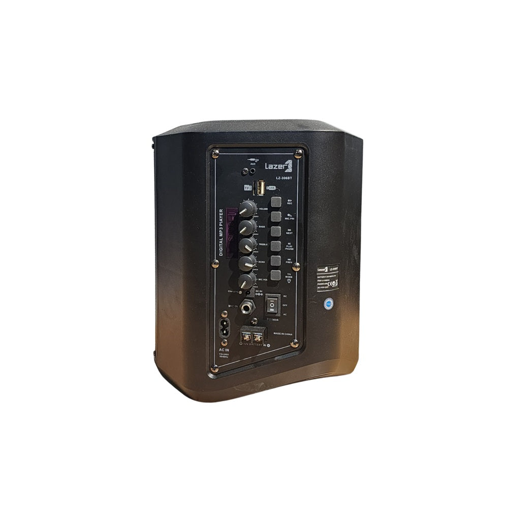 Parlante Cabina Bluetooth Lazer LZ-306BT 4800W Con Luces RGB Y Micrófono