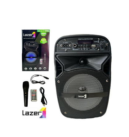 Parlante Cabina Bluetooth Lazer LZ-SS805C 4800W Con Micrófono Y Luces LED