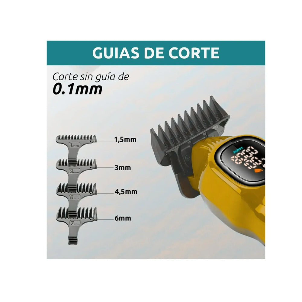 Patillera Profesional VGR V-886T Recortadora 9000 RPM Con Base De Carga