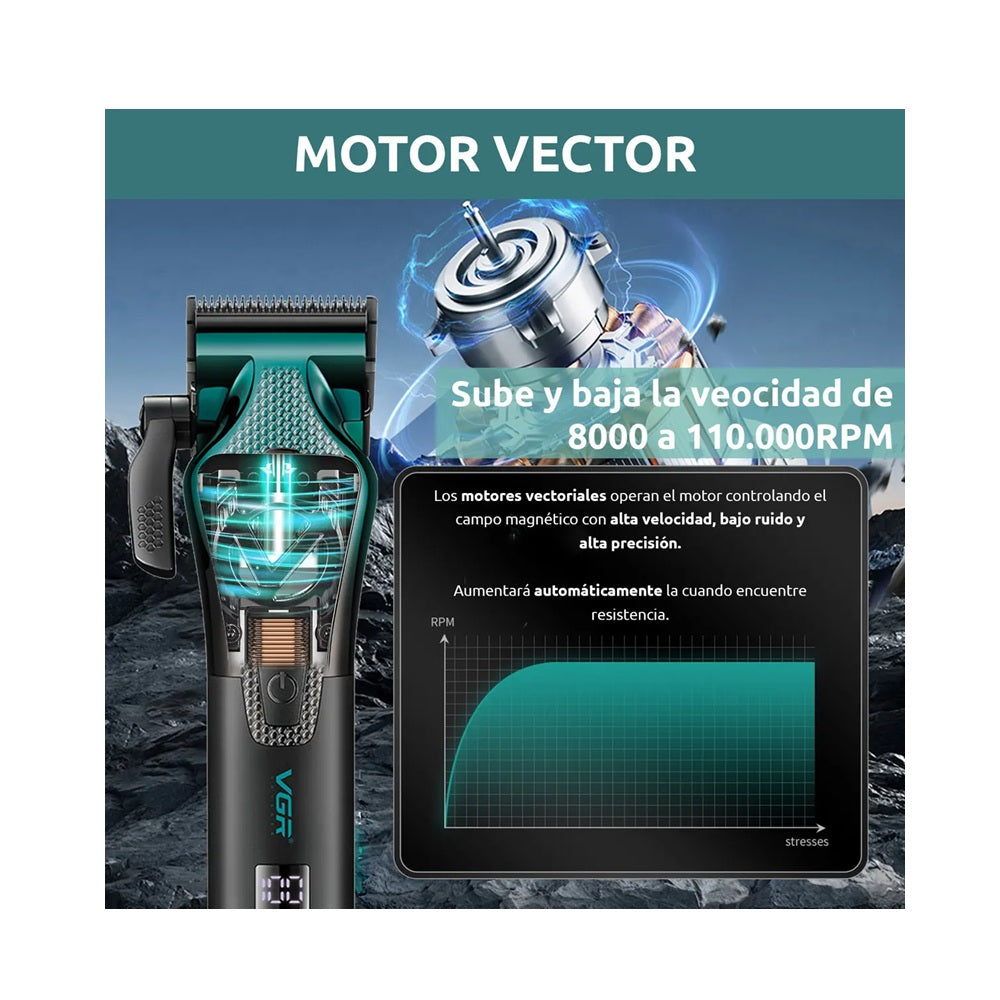 Máquina De Cortar Cabello VGR V-271 Profesional Ajustable 11000 RPM