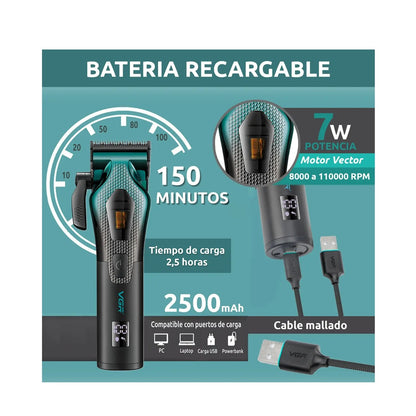 Máquina De Cortar Cabello VGR V-271 Profesional Ajustable 11000 RPM