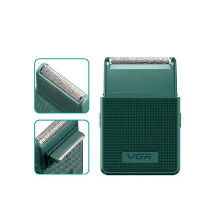 Rasuradora Shaver VGR Eléctrica Recargable Tipo C Con Patillera