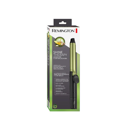 Pinza Rizadora Remington Shine Therapy Cerámica Con Aguacate 210°C