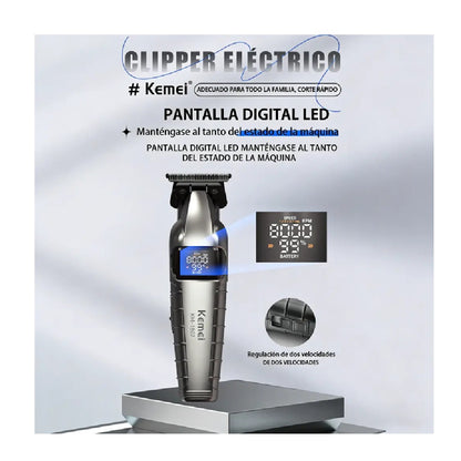 Patillera Profesional Kemei KM-1807 Recortadora Inalámbrica 8000 RPM